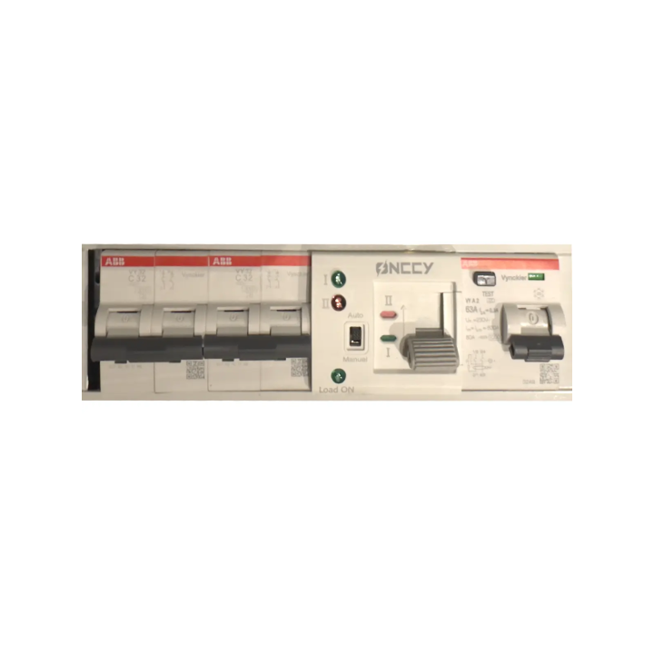 230 V 32 A omschakelpaneel met contactdoos | Veiligheid & eenfasige voeding