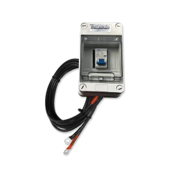 caja de bateria con fusible automatico delong 125a cc 250 v + cable