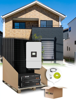 Kit autoconsommation 18 panneaux 8 kVa avec stockage