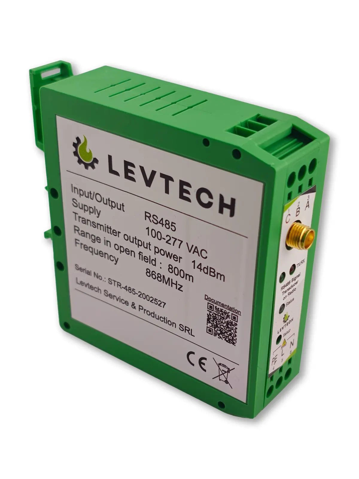 Levtech Wireless RS485 Transmitter (100m, 400m, 800m) | Wattuneed