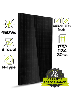 Panel solar Q-SUN Qrystal N8 450 Wp bifacial tipo N