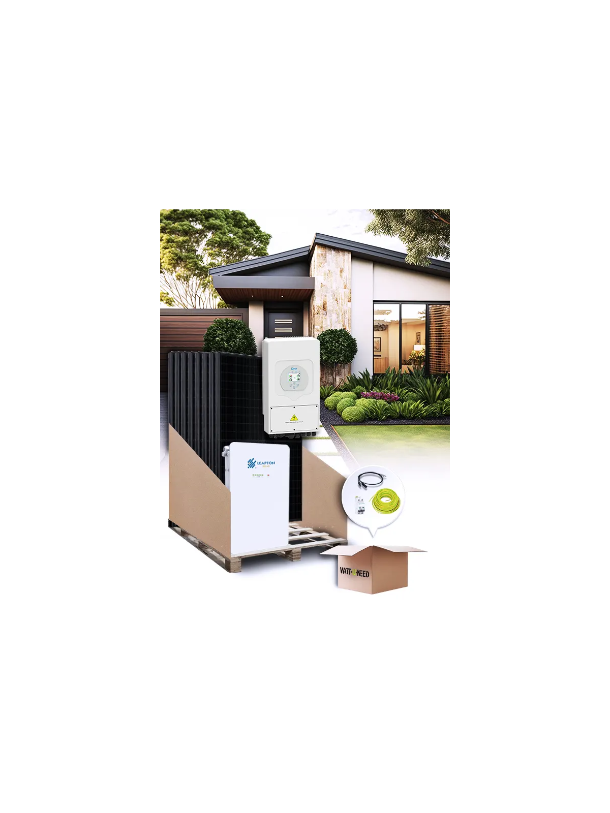 Solar Kit Self-Consumption 5.4 kWp – Mono 5 kW – Battery 5.12 kWh