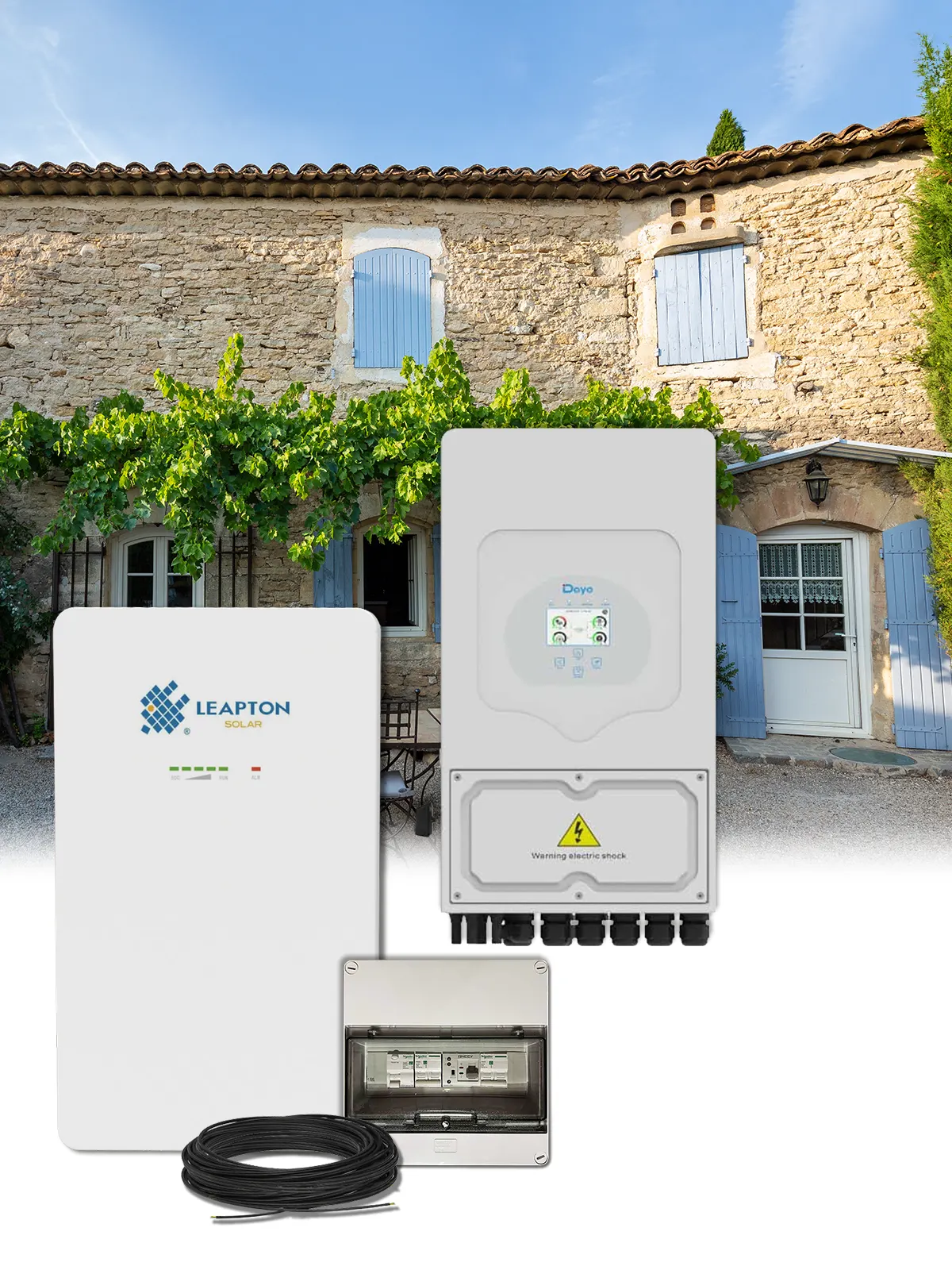 Omvormer Pakket Mono 6 kW – Batterij 5,12 kWh – Deye