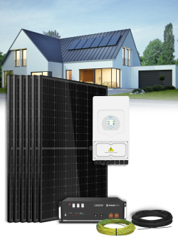 Kit Solar Autoconsumo 3 kWp Monofásico 3,6kW + Batería 4,8kWh