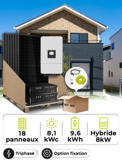 Solar-Kit Eigenverbrauch 8,1 kWp – Tri 8 kW – Batterie 4,80 kWh