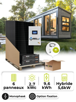 Tiny House Solar Kit 2.7 kWp – Mono 6.5 kW – Battery 4.80 kWh