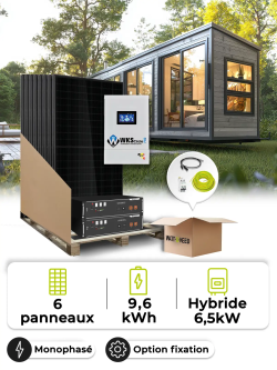 Tiny House Solar Kit 2.7kWp Mono 6.5kW + 4.8kWh Battery