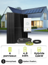 Self-Consumption Solar Kit 3 kWp – Single-Phase 3.6 kW – 4.80 kWh Battery