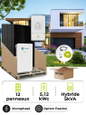 Kit Solaire 5,4kWc Deye 5kW + Leapton 5,12kWh