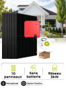Kit Solaire Autoconsommation / Réinjection 4,5 kWc – Mono 3 kW – sans stockage