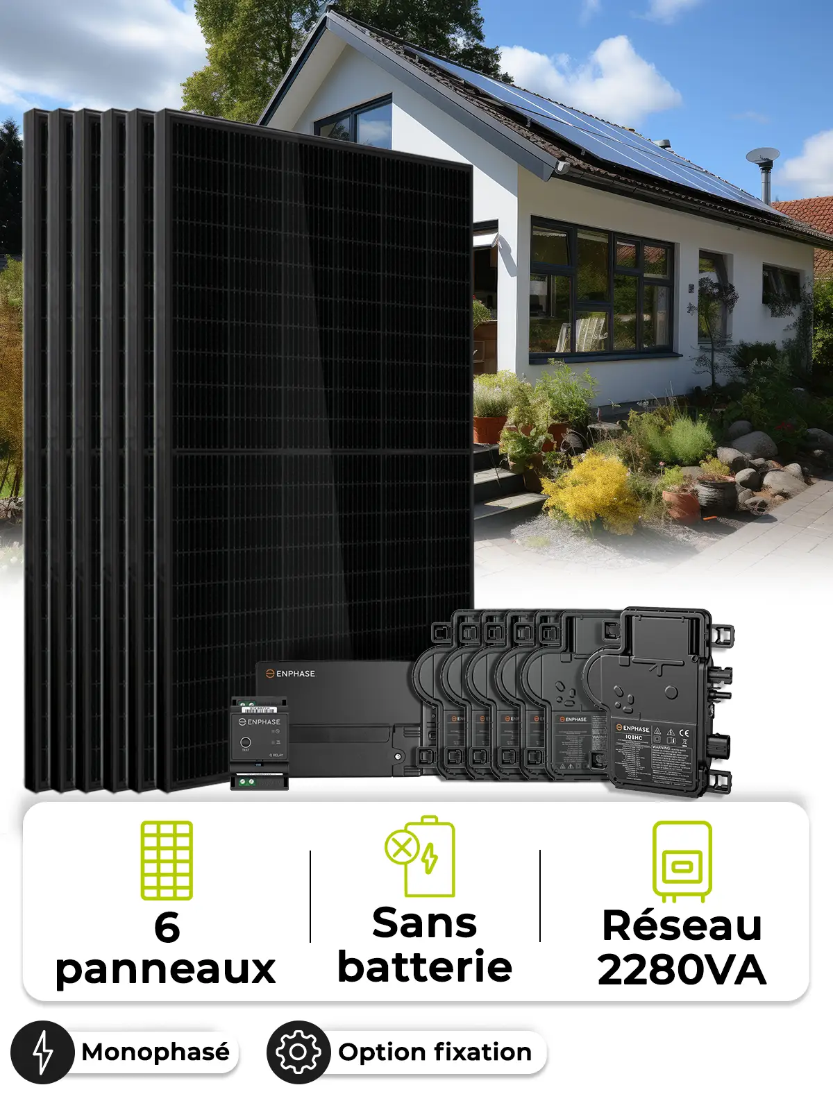 copy of 6-panel Enphase self-consumption / re-injection kit without storage