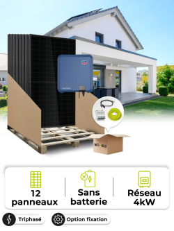 Kit 12 paneles autoconsumo/reinyección 4000W SMA Sorting sin almacenaj