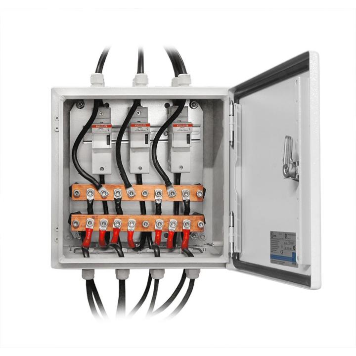 Parallelle aansluitdoos met zekeringen
