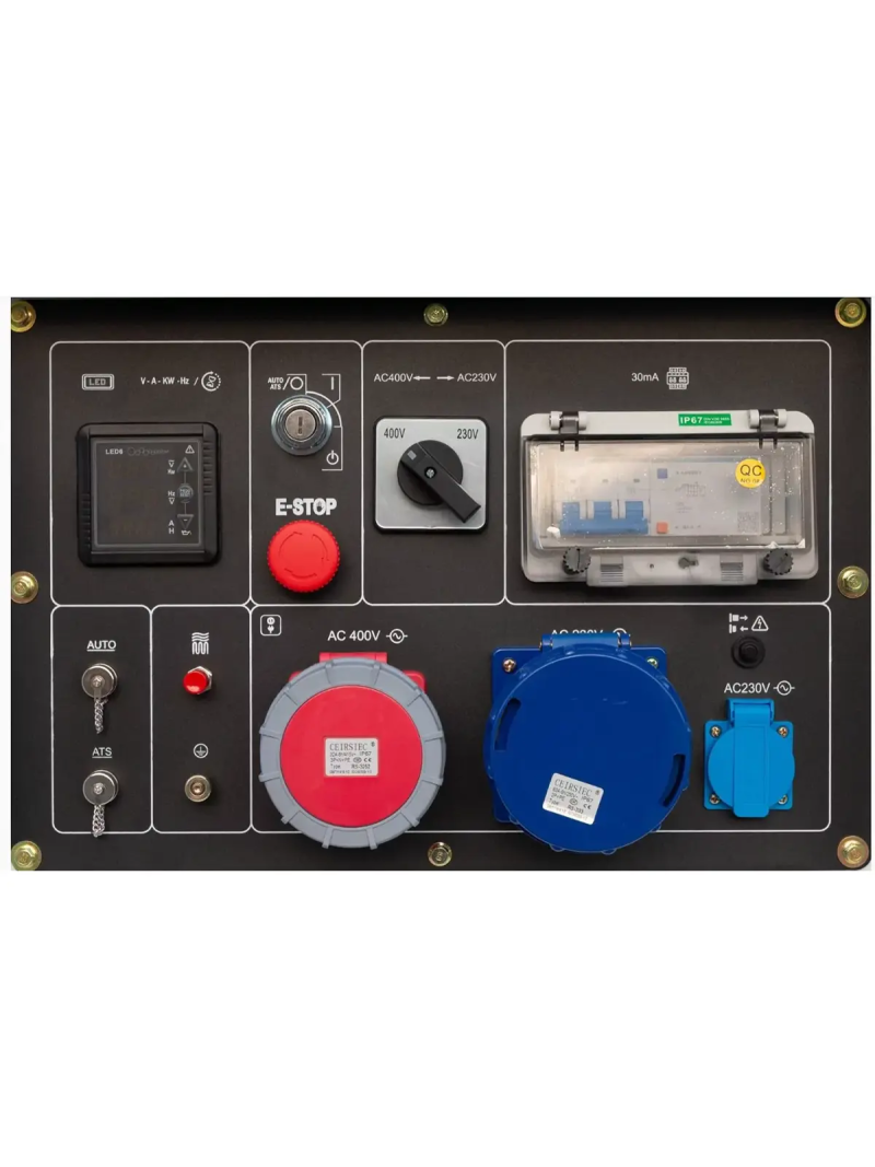 Diesel-Stromaggregat 16,3 kVA (Vollleistung) 230 V/400 V ITC Power DG16000SE-T