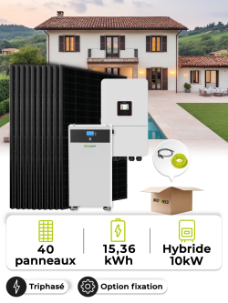 Kit solar para autoconsumo de 18,0 kWp – Inversor de 15 kW – Batería de 15,36 kWh
