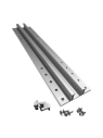 Rail aluminium 40 cm avec clame de fin et visserie | Wattuneed