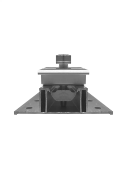 Riel de aluminio de 40 cm con abrazadera central y tornillería | Wattuneed