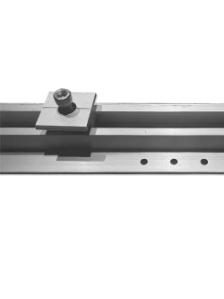 Aluminium rail van 40 cm met middenklem en bevestigingsmateriaal | Wattuneed