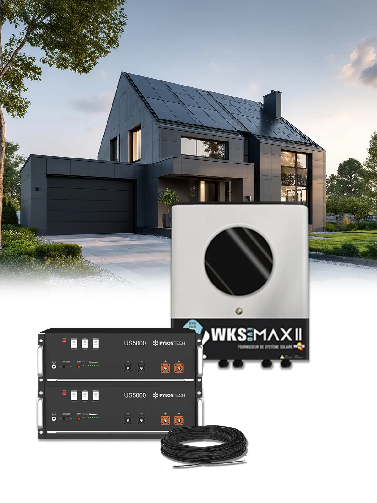 Omvormer Pakket Mono 10 kW – Batterij 15,0 kWh