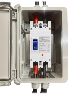 150A Dual-Pole DC Protection Box for Delong / Leapton Lithium Batteries