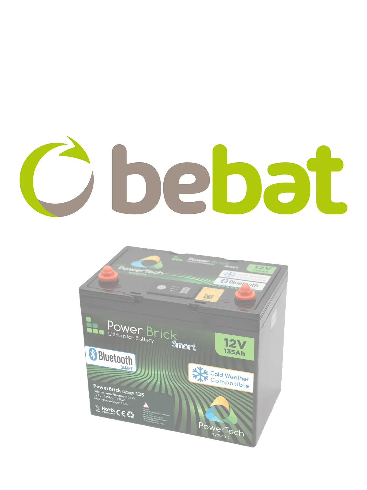 Cuota medioambiental Bebat PowerBrick+ PB+B/H12/135 - 135 Ah