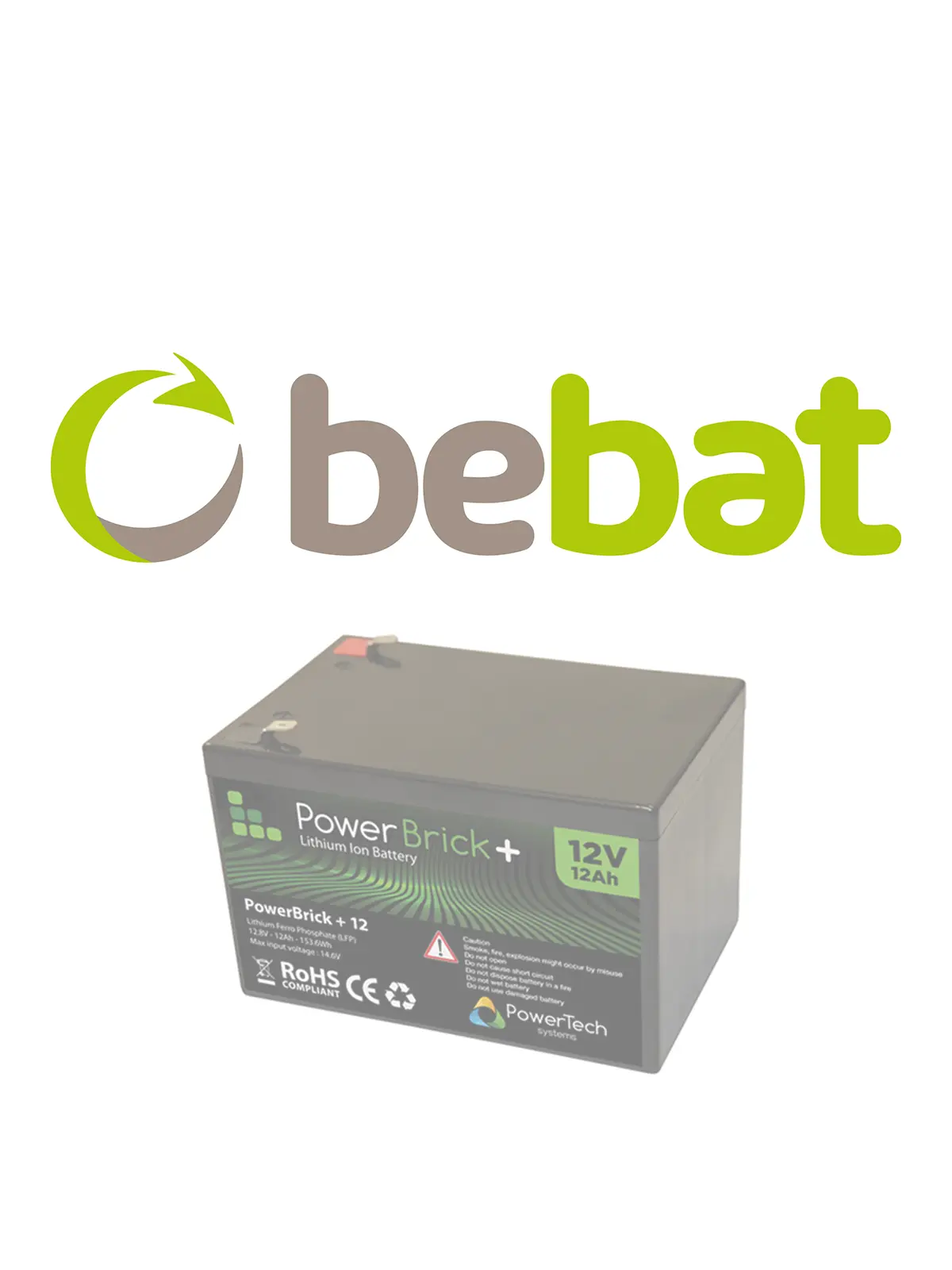 Cuota medioambiental Bebat PowerBrick+ PB+12/12 - 12 Ah