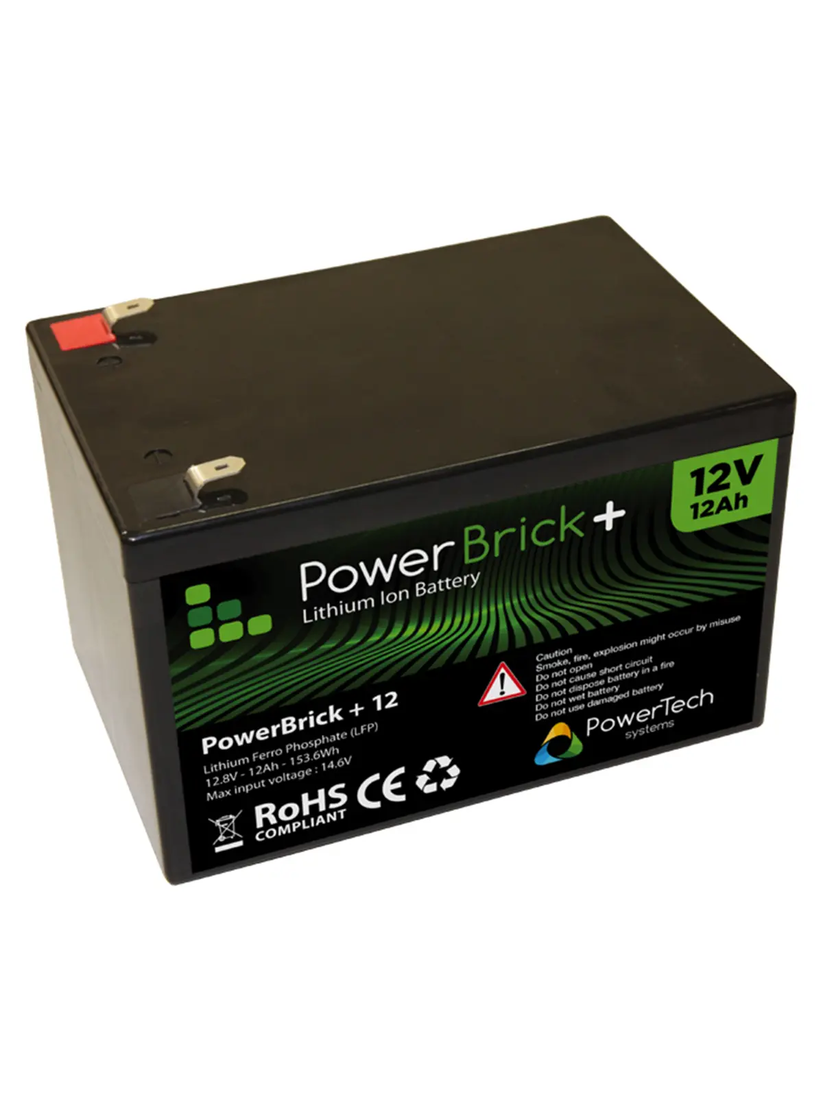 Batterie lithium PowerBrick+ PB+12/12 - 12 Ah 12,8 V LiFePO4