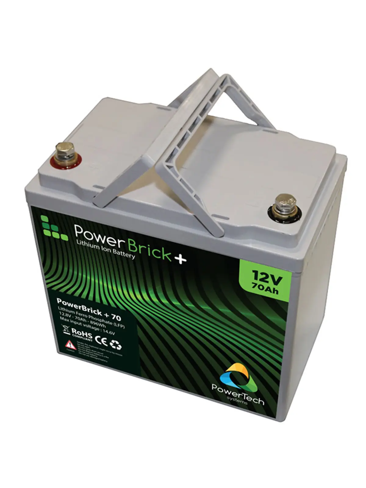 Batterie lithium PowerBrick+ PB+12/70 - 70 Ah 12,8 V LiFePO4 0,90 kWh – IP65