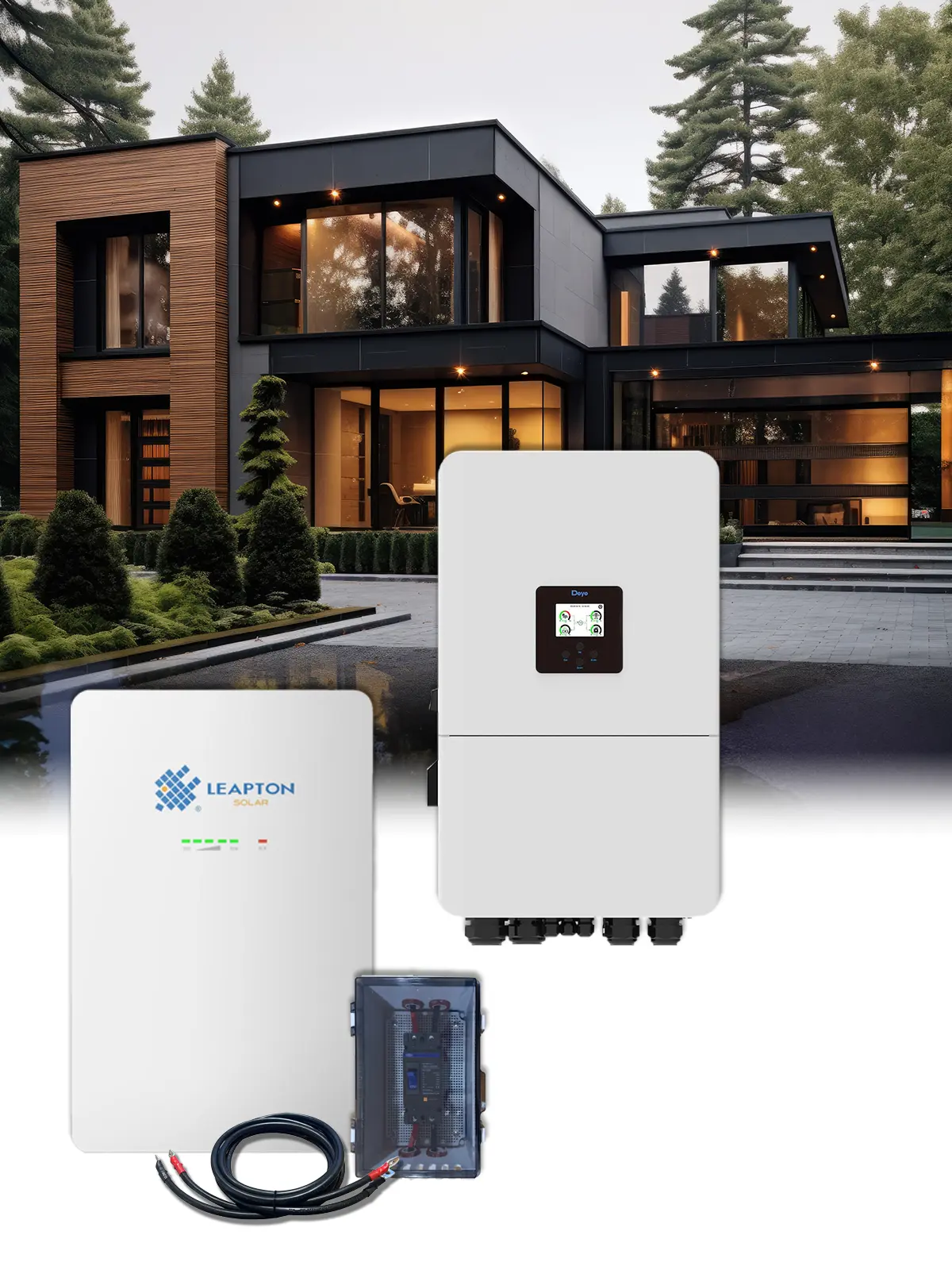 8 kW three-phase retrofit kit with 16 kWh battery for solar installations