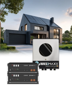 Mono-omvormerpakket 10 kW – Accu 9,6 kWh