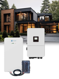 Pack rétrofit tri 8 kW batterie 16 kWh pour installation solaire