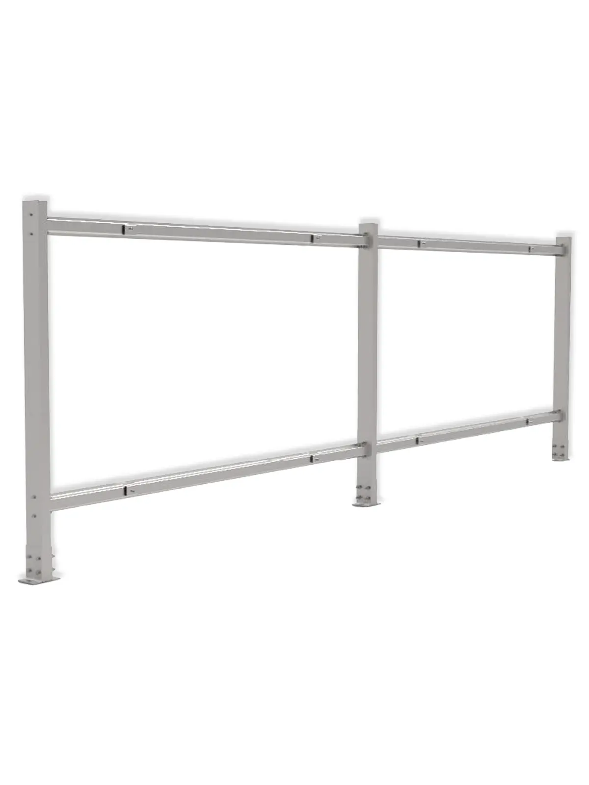 Solar-powered steel fence – Landscape format