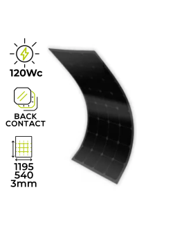 MX FLEX XTD Full Black 12V 120Wp Flexible Solar Panel
