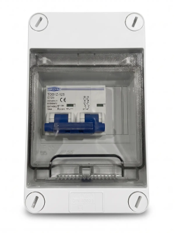 Coffret batterie avec fusible automatique 2P 125A DC600V + câbles
