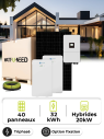 Kit Solaire Autoconsommation 18,0 kWc – Tri 20 kW – Batterie 32 kWh