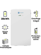 Batterie lithium Leapton EL-A16 16kWh LiFePO4 IP65 chauffée