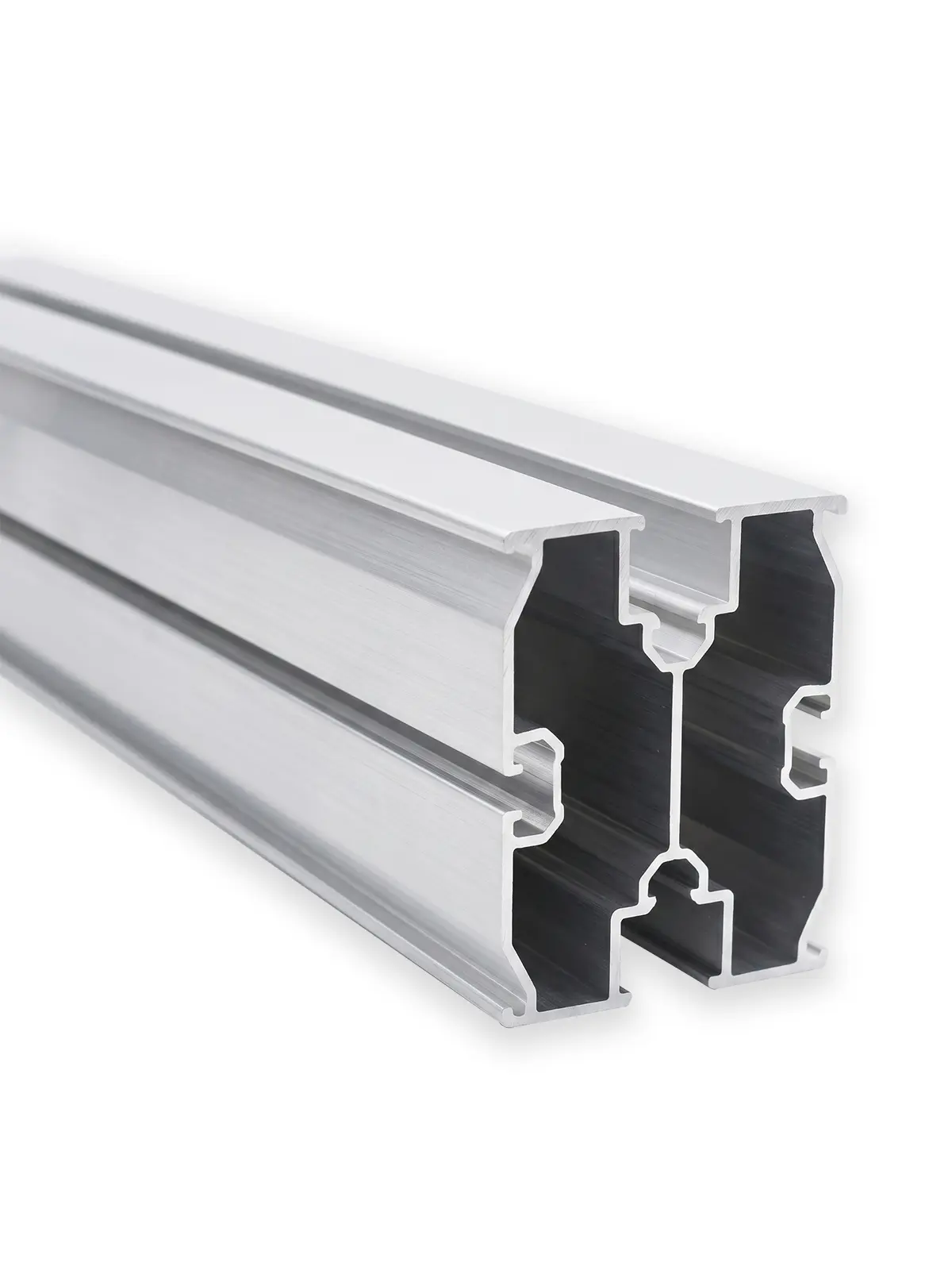 Riel de aluminio de 80 x 50 mm para la fijación de paneles solares