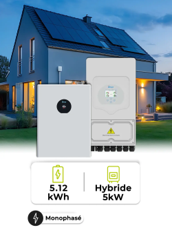 Pack Rétrofit Mono 5 kW – Batterie 5,12 kWh