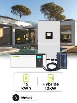 Pack Onduleur Tri 10 kW – Batterie 15 kWh
