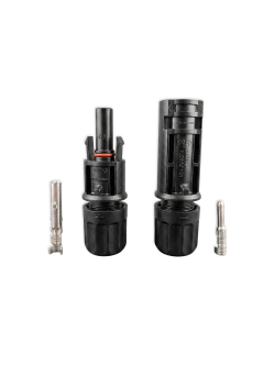 Male and female MC4-like connectors