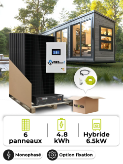 Tiny House Solar Kit 2.7 kWp – Mono 6.5 kW – Battery 4.80 kWh