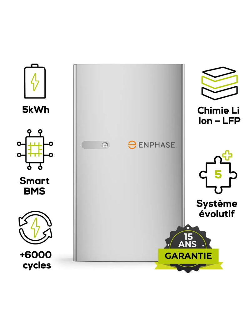 Enphase IQ Battery 5P-3P-INT – batterie lithium 5 kWh 230 V