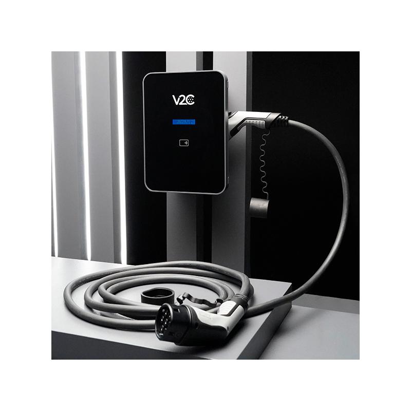 V2C Trydan Pro 22 kW Wallbox - 10 m Typ-2-Kabel