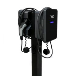 V2C Doppelstandfuß für 2 Trydan- oder Trydan-Pro-Wallboxen