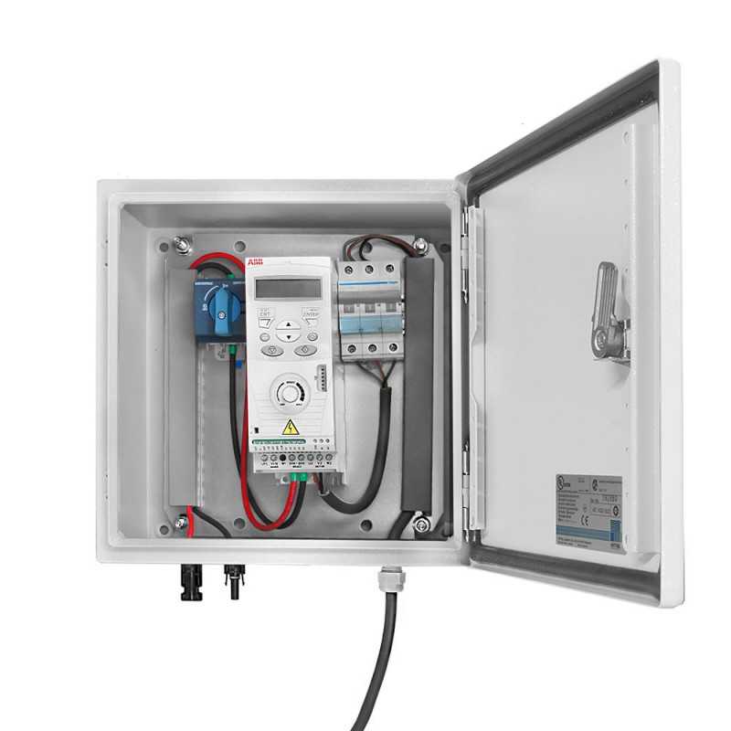 Prewired box for solar kit regulator