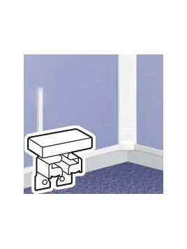 Embout autobloquant gauche ou droit pour goulotte 40 x 25mm