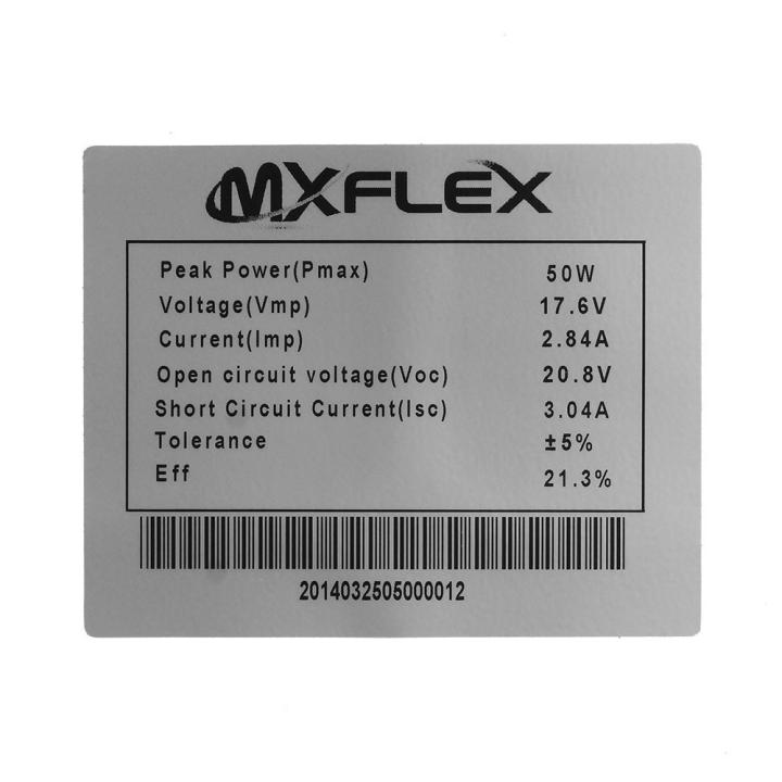 MX FLEX XTD Solar Panel 50Wp