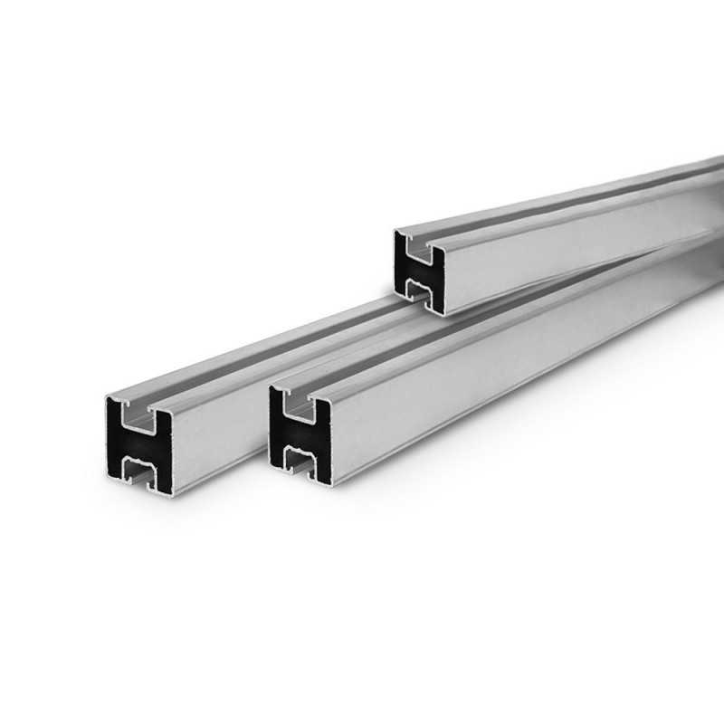 Rail en aluminium 35x40 pour fixation de panneaux solaires