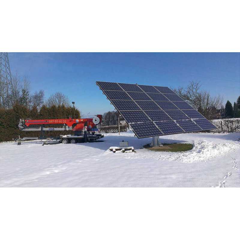 Seguidor fotovoltaico 2 ejes: 36 paneles