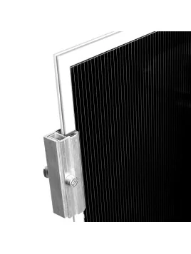 Clame milieu panneau solaire sans cadre